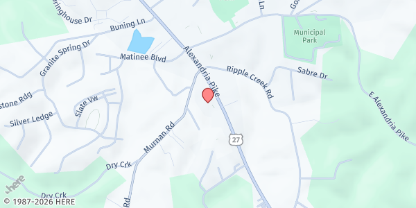 Map showing First Baptist Church - Cold Spring at 4410 E. Alexandria Pike, Cold Spring, KY