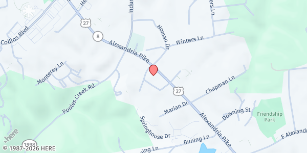 Map showing St. Vincent de Paul (Cold Spring) at 3972 Alexandria Pike, Cold Spring, KY