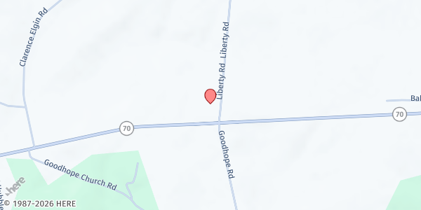 Map showing Living Bread Soup Kitchen at 165 Liberty Road, Crab Orchard, KY