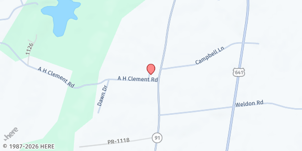 Map showing Life In Christ Church at 2925 US-641, Crayne, KY