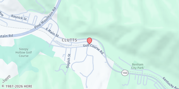 Map showing Shepherd's Pantry at 105 Union St, Cumberland, KY