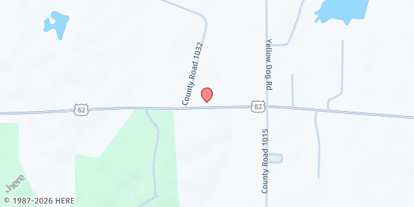 Map showing Bethlehem Baptist Church at 7361 U.S. Hwy 62, Cunningham, KY