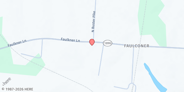 Map showing Immanuel Baptist Church at 1280 Faulkner Lane, Danville, KY