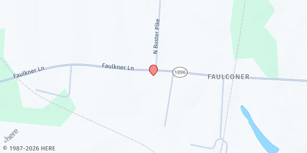 Map showing Immanuel Baptist Food Ministry at 1280 Faulkner Lane, Danville, KY
