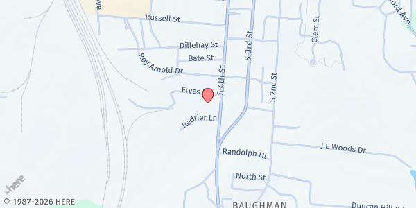 Map showing Salvation Army Danville at 519 S 4th St, Danville, KY