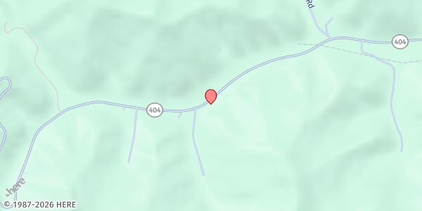 Map showing St Vincent's Mission at 6369 State Hwy 404, David, KY