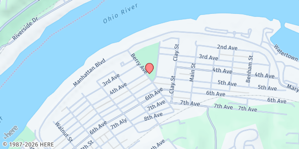 Map showing St. Bernard Pantry at 401 Berry Avenue, Dayton, KY