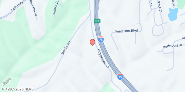 Map showing H.O.P.E. at 209 Hopperton Lane, Dry Ridge, KY