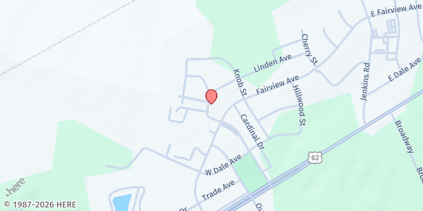 Map showing Lyon County Housing Authority at 425 Linden Avenue, Eddyville, KY