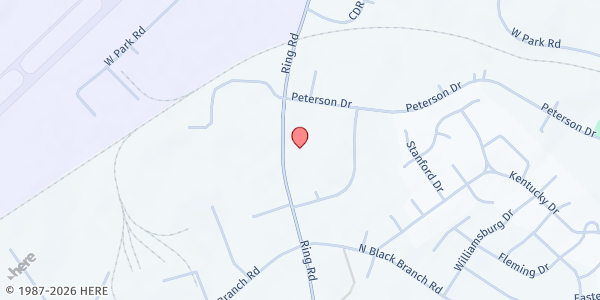 Map showing Hardin Community Action - Kentucky Career Center at Kentucky Career Center, Elizabethtown, KY