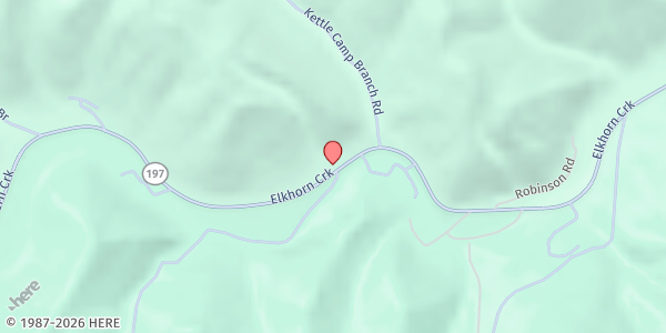 Map showing Guiding Light Community Church at 3176 Elkhorn Creek, Elkhorn City, KY