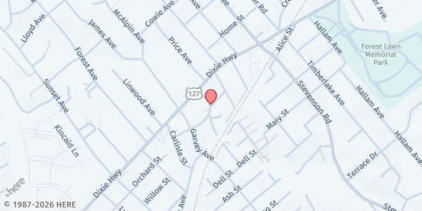 Map showing Heartland Point at Heartland Point, Elsmere, KY