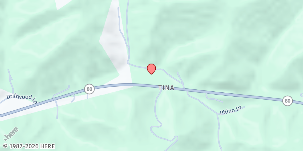 Map showing Hindman Church of God at 179 Sylvester Branch Rd, Emmalena, KY