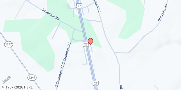 Map showing Northern Pulaski Food Ministry at 105 Fraley Ct, Eubank, KY