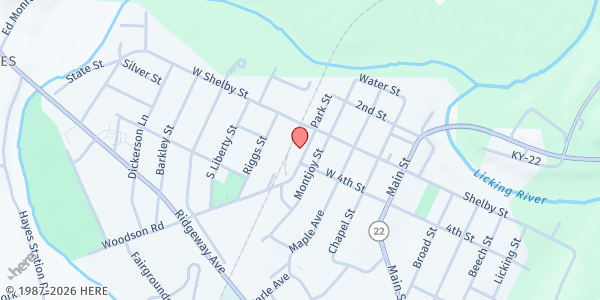 Map showing Northern KY Community Action Ministries - Falmouth at 311 Park Street, Falmouth, KY