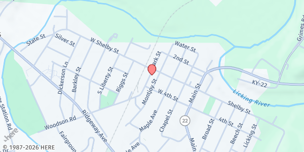 Map showing The Gathering Wing at 304 Park Street, Falmouth, KY