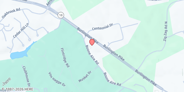 Map showing Immanuel Church Food Ministry at 1440 Boone Aire Road, Florence, KY