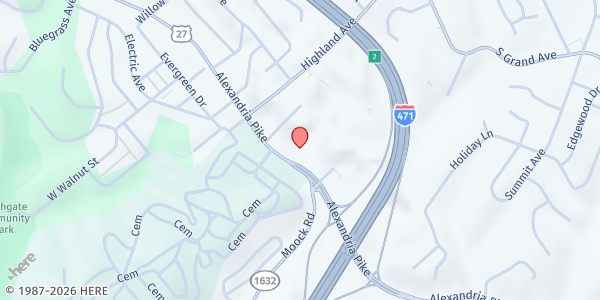 Map showing Grace Fellowship Church | Fort Thomas Campus at 90 Alexandria Pike, Fort Thomas, KY