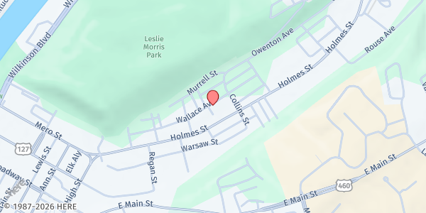 Map showing Saint Vincent de Paul at 331 Wallace Avenue, Frankfort, KY