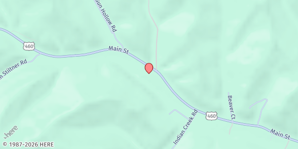 Map showing Dayspring Food Pantry at 1517 Main St, Frenchburg, KY