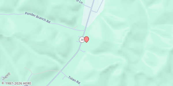 Map showing Gateway Menifee CSFP Distribution Site at 926 KY-36, Frenchburg, KY