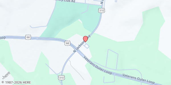 Map showing Glasgow Distribution @ River Lake Church at 2870 N. Jackson Hwy., Glasgow, KY