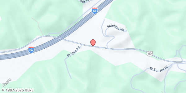 Map showing Grayson Freewill Baptist Church at 1778 East US 60, Grayson, KY