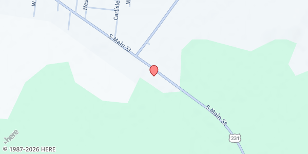 Map showing Ohio Co. Food Pantry at 1220 South Main Street, Hartford, KY