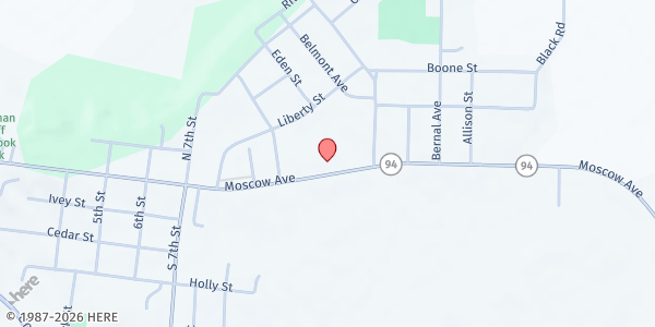 Map showing ARK Food Pantry at 1702 Moscow Ave, Hickman, KY