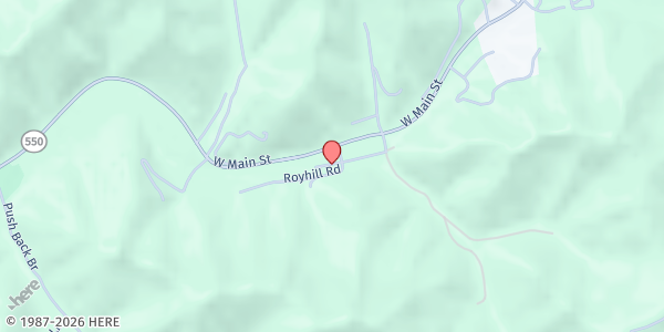 Map showing Food Stamps - Hindman at 125 Cowtown Rd, Hindman, KY