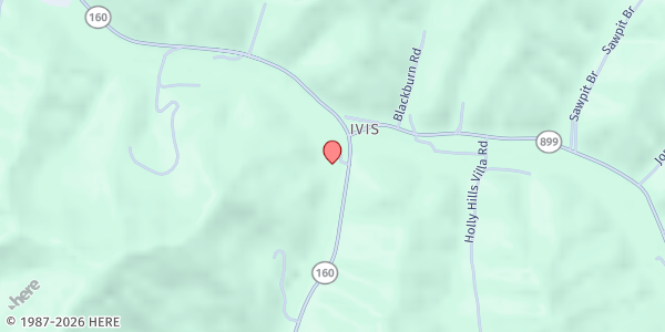 Map showing Hindman Methodist Church at 27 Cokesbury Rd, Hindman, KY