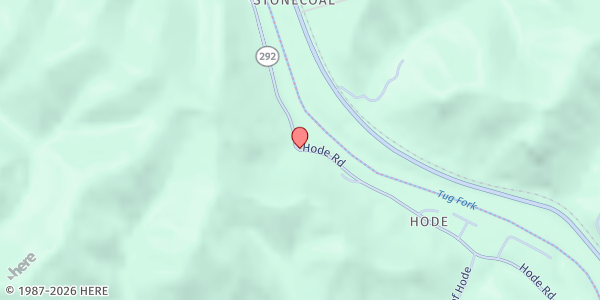 Map showing Helping Hands Martin County at 272 S. Hode, Hode, KY