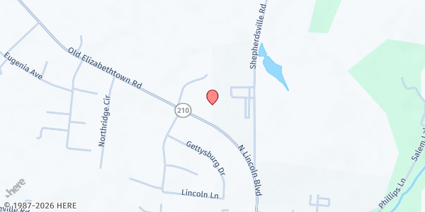 Map showing The Benevolence Society, INC at 928 Old Elizabethtown Rd., Hodgenville, KY