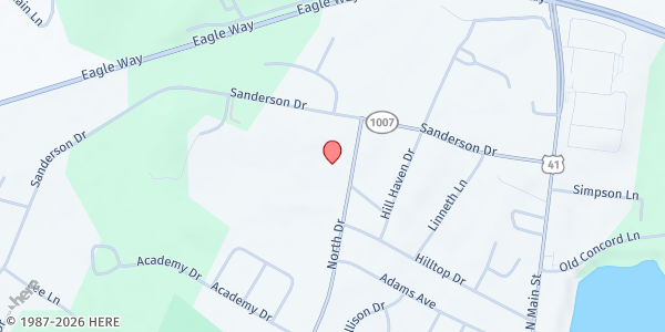 Map showing Impact Ministry at 905 North Drive, Hopkinsville, KY