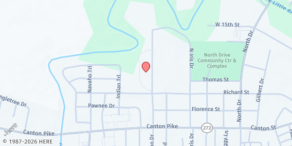 Map showing Western Kentucky State Fairgrounds at 2810 Richard St., Hopkinsville, KY