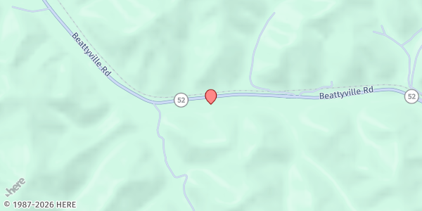 Map showing Oakdale Christian Academy at 5801 Beattyville Road, Jackson, KY