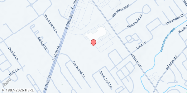 Map showing Kids Café Jeffersonville High School at Jeffersonville High School, Jeffersonville, KY