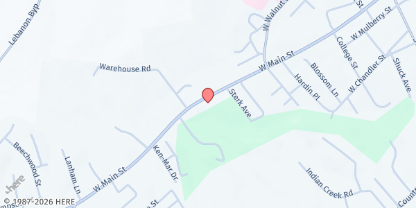 Map showing Department Food Stamps-Public - Lebanon at 634 W Main St, Lebanon, KY