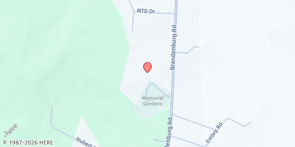 Map showing Grayson County Alliance Food Pantry at 2203 Brandenburg Road, Leitchfield, KY