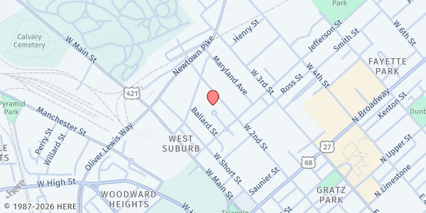 Map showing Ballard/Griffith Towers at 650 Tower Plaza, Lexington, KY
