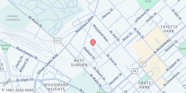 Map showing Ballard/Griffith Towers CSFP at 650 Tower Plaza, Lexington, KY