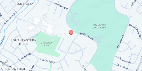 Map showing Briarwood CSFP at 1349 Centre Parkway Bldg B, Lexington, KY