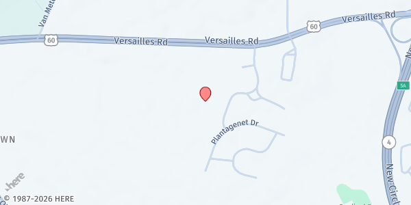 Map showing Commonwealth Baptist College at 3440 Versailles Road, Lexington, KY