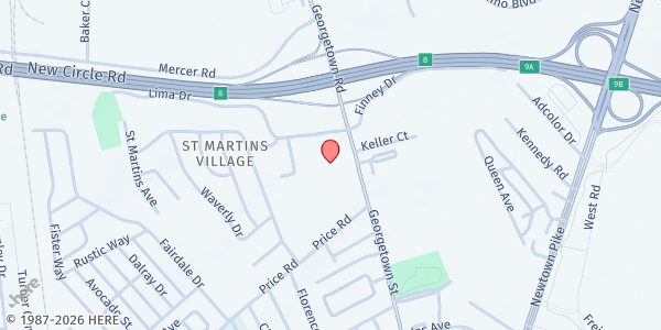 Map showing Community Action Council - Lexington at 913 Georgetown St, Lexington, KY