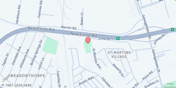 Map showing Community Inspired Solutions at 1033 St. Martin's Avenue, Lexington, KY