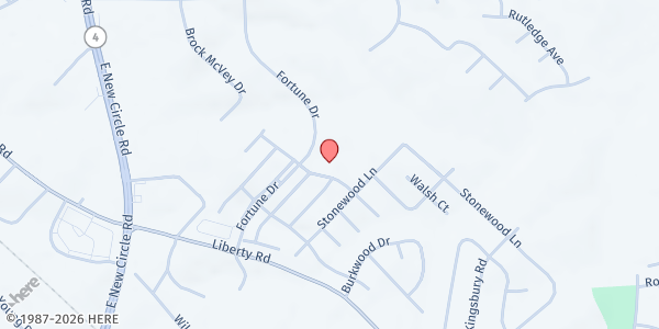 Map showing Liberty Commons CSFP at 2101 Cornerstone Drive, Lexington, KY