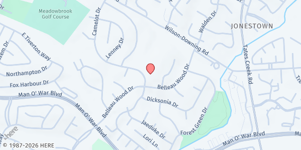 Map showing Sayre Christian Village at 3775 Belleau Wood Drive, Lexington, KY