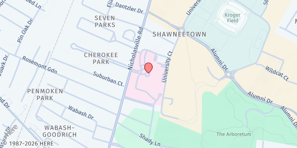 Map showing Winburn/MLK Park CSFP at 1625 McCullough Dr, Lexington, KY