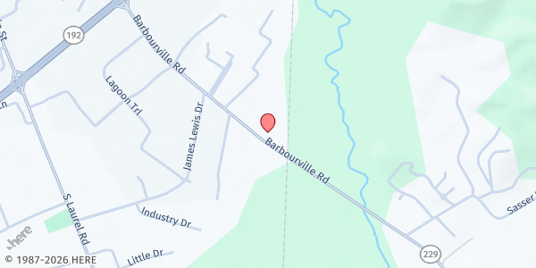 Map showing Fed By Grace at 502 Barbourville Rd, London, KY