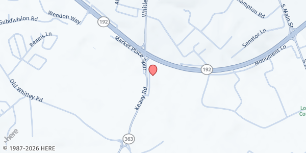 Map showing FPC Food Pantry London at 123 Keavy Rd., London, KY